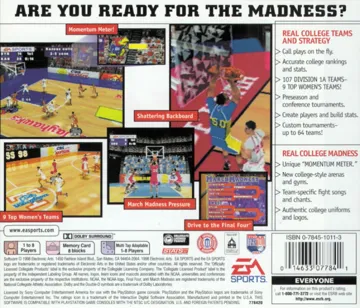 March Madness 98 (US) box cover back